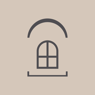 Studio highlight cover: arched window under the Renewed Pilates arch